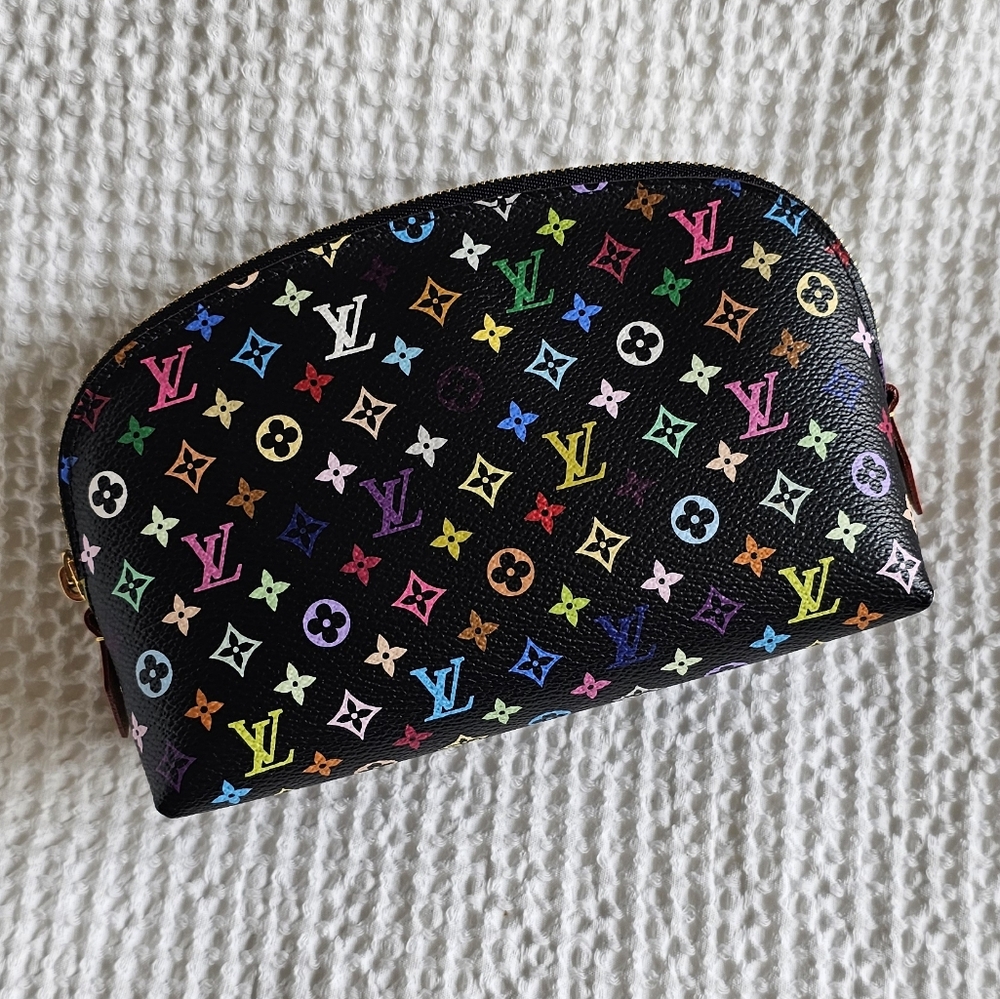 Louis Vuitton Multicolor Monogram Noir Pochette Cosmetic Pouch